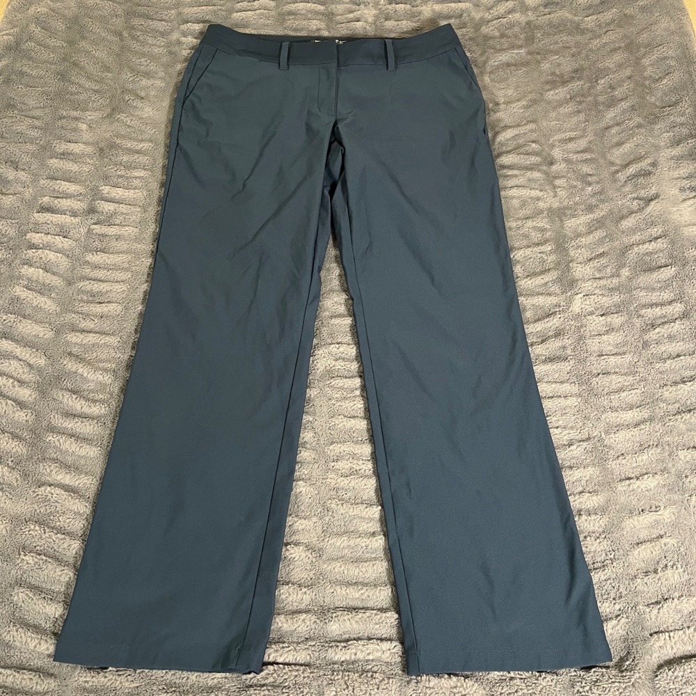 Nike Golf Dri-FIT Modern Rise Pants Womens 12 Squadron Blue 725732-454 Straight